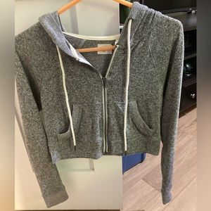 Out From Under - Cropped Zip-up Hoodie, S